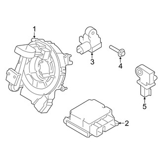 Ford OE - Restraint Systems - Air Bag Components (Modules & Sensors), (Crew Cab)