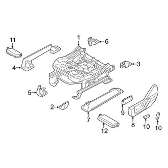 Ford OE - Seats & Tracks - Tracks & Components (Power Seat), (Crew Cab)