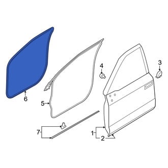 Ford OE - Front Right Inner Door Seal