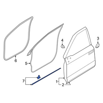 Ford OE - Front Left Inner Door Seal