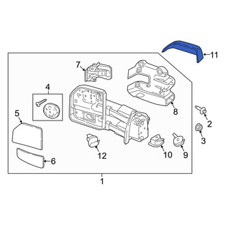 Ford OE - Front Left Upper Door Mirror Cover