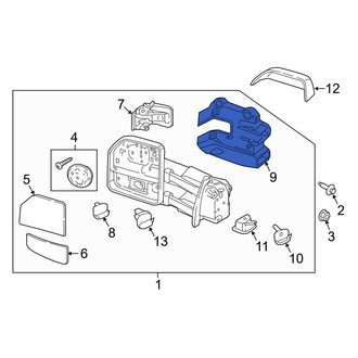 Ford OE - Front Left Outer Door Mirror Cover