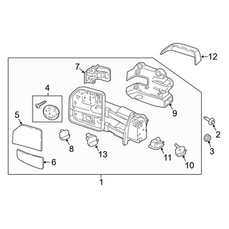 Ford OE - Front Door - Outside Mirrors (Power Telescoping)
