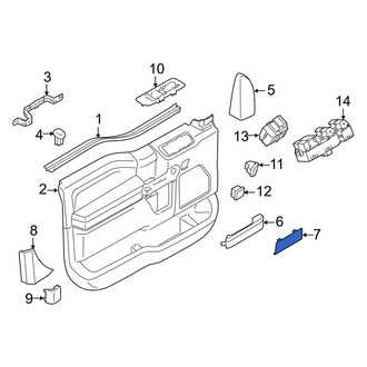 Ford OE - Front Door Trim Molding