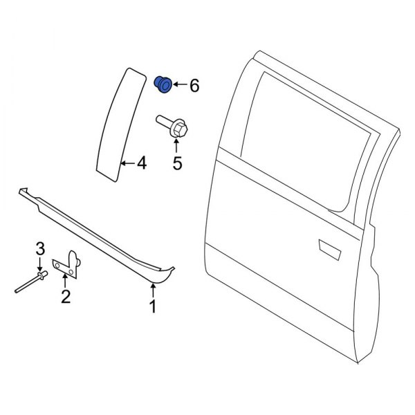 Door Applique Nut