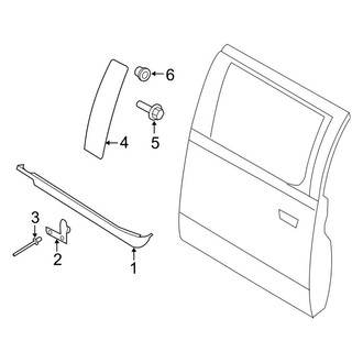 Ford OE - Rear Door - Exterior Trim (SuperCab)