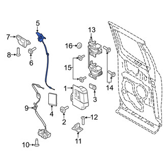 Ford OE - Rear Left Upper Door Latch Assembly