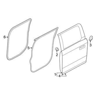 Ford OE - Rear Door - Door & Components (King Ranch / Lariat / Platinum / XLT Crew Cab)