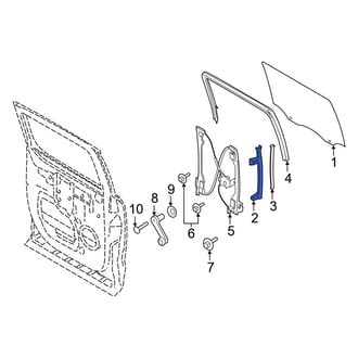 Ford OE - Rear Right Door Window Glass Surround Channel Bracket