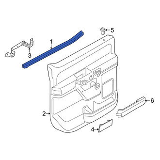Ford OE - Rear Right Inner Door Window Belt Weatherstrip