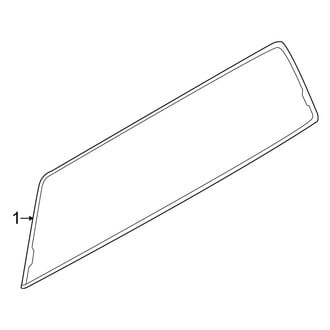 Ford OE - Back Glass - Glass (Stationary), (Crew Cab)