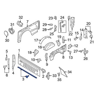 Ford OE - Rear Truck Bed Panel Seal