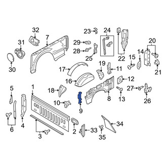 Ford OE - Rear Truck Bed Panel Reinforcement