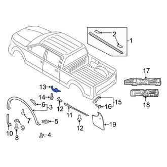 Ford OE - Front Left Stone Deflector