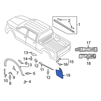 Ford OE - Rear Mud Flap