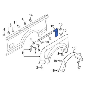 Ford OE - Rear Right Fender Bracket