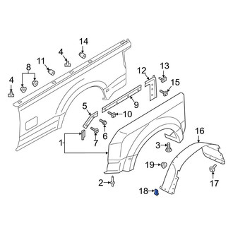 Ford OE - Fender Liner Retainer