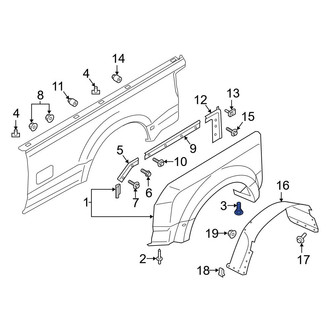 Ford OE - Wheel Arch Flare Bolt