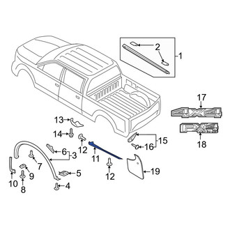Ford OE - Rear Left Stone Deflector