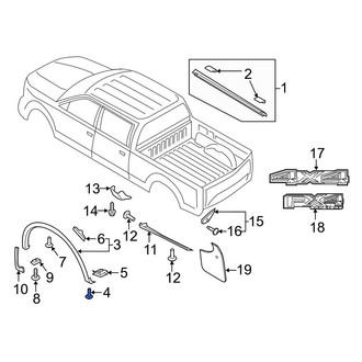 Ford OE - Wheel Arch Flare Screw