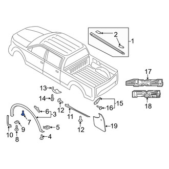 Ford OE - Fender Flare Clip