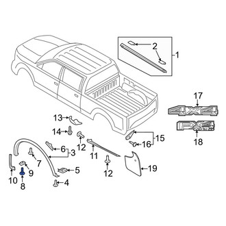 Ford OE - Wheel Arch Flare Bolt