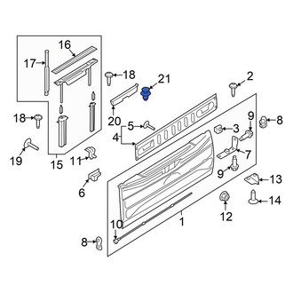 Ford OE - Bumper Cover Retainer