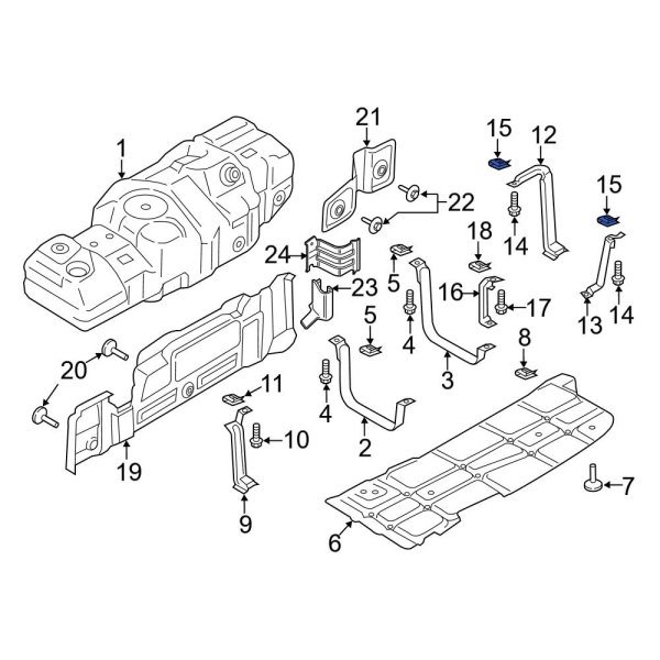 Fuel Tank Skid Plate Nut