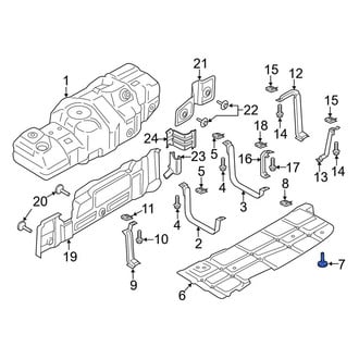 Ford OE - Fuel Tank Skid Plate Bolt