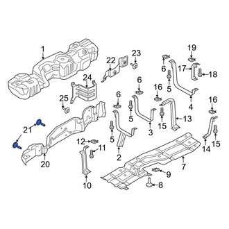 Ford OE - Fuel Tank Shield Nut
