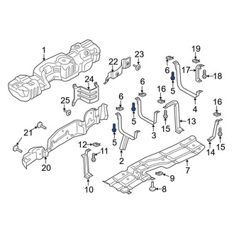 Ford OE - Rear Left Fuel Tank Strap Bolt