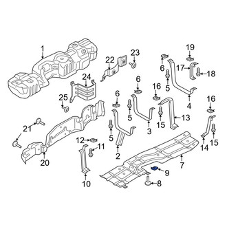 Ford OE - Upper Suspension Shock Absorber Nut
