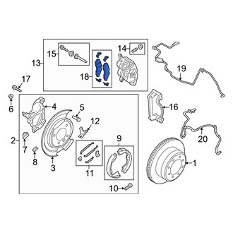Ford OE - Rear Disc Brake Pad Set