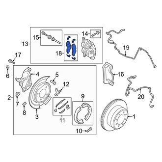 Ford OE - Rear Disc Brake Pad Set