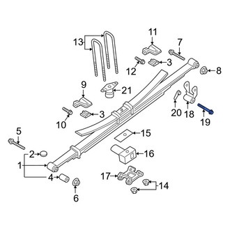Ford OE - Leaf Spring Shackle Bolt