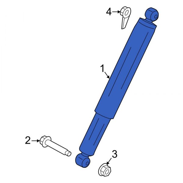 Ford OE HC3Z18125R Rear Suspension Shock Absorber
