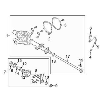 Ford OE - Rear Suspension - Rear Axle