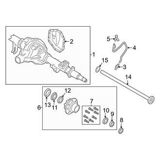 Ford OE - Rear Suspension - Rear Axle (With Dual Rear Wheels)