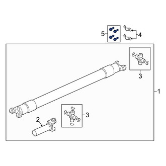 Ford OE - Drive Shaft Center Support Bolt
