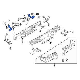 Ford OE - Left Outer Bumper Face Bar Reinforcement Beam Bracket