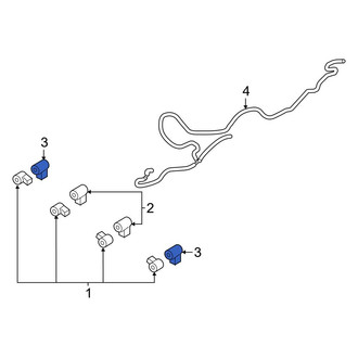 Ford OE - Left Outer Parking Aid Sensor Bracket