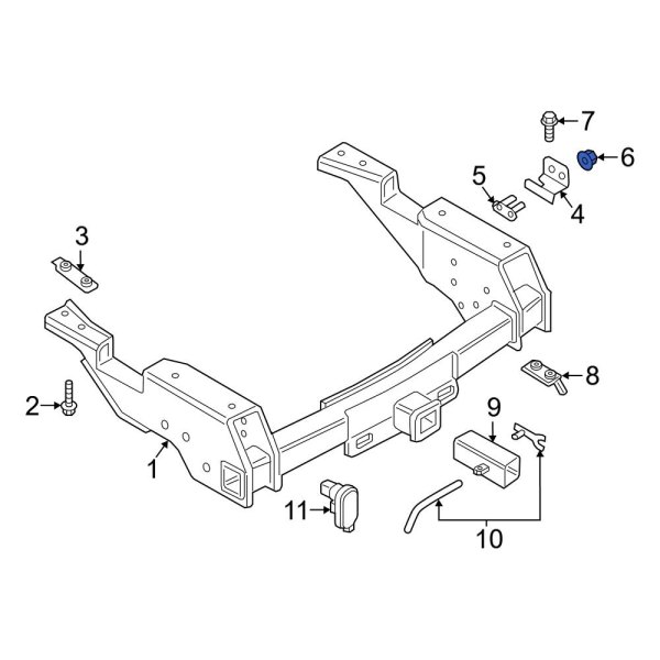 Trailer Hitch Nut