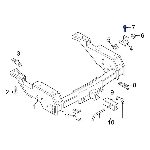 Trailer Hitch Receiver Bolt