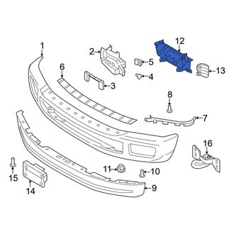 Ford OE - Front Left Radiator Support Air Deflector Bracket