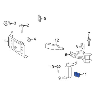 Ford OE - Bumper Face Bar Nut