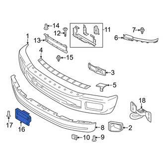 Ford OE - Front License Plate Bracket