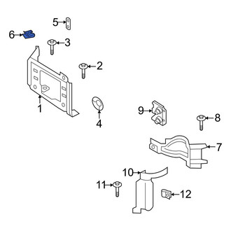 Ford OE - Bumper Face Bar Nut