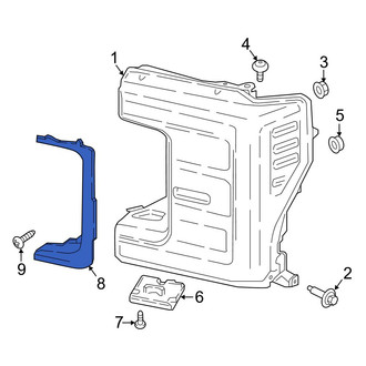 Ford OE - Front Right Headlight Molding
