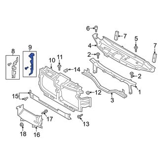 Ford OE - Front Right Outer Radiator Support Baffle