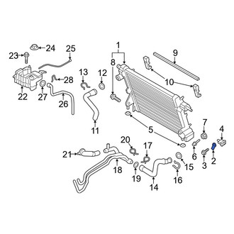 Ford OE - Radiator Mount Bracket
